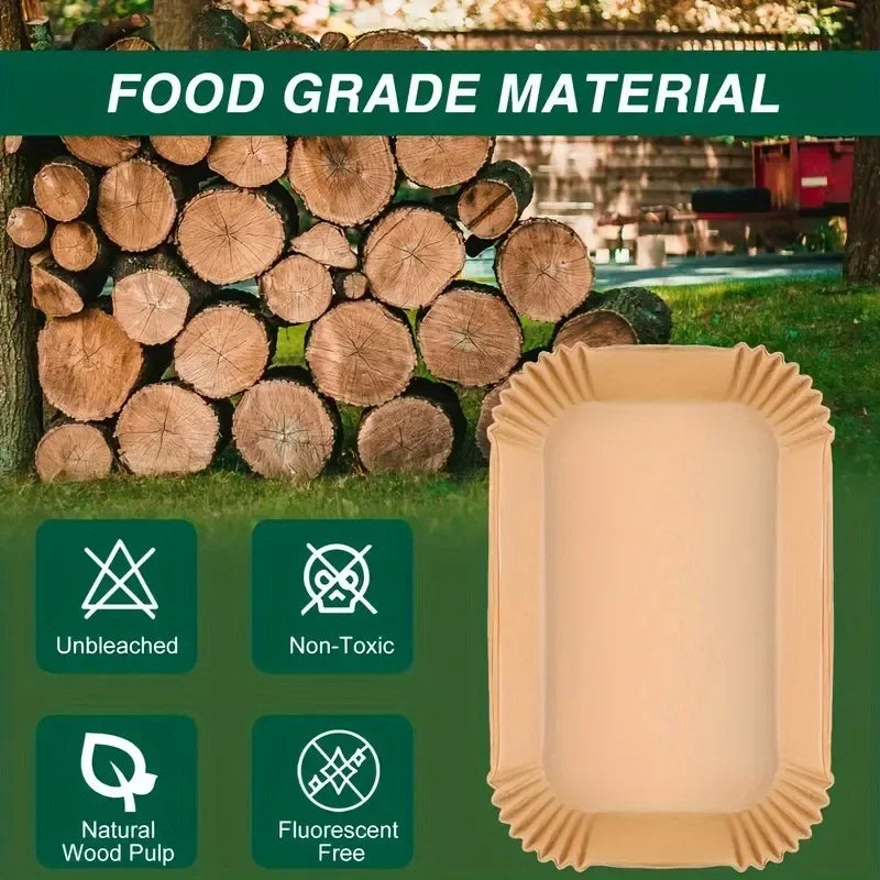 Matériau de qualité alimentaire avec des doublures en pâte de bois non blanchie, non toxique et sans colorant fluorescent pou