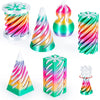 A set of 3D printed spiral fidget toys in various colors including pink, green, and white.
