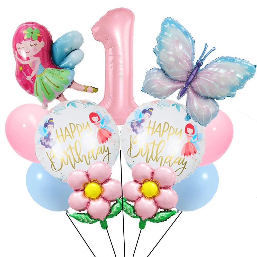 Butterfly Party Supplies Disposable Tableware Set for Birthday & Baby Shower