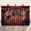 Evil Clown Circus Halloween Photography Backdrop