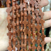Natural Stone Cross Beads for Jewelry Making