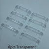 Eight transparent plastic wall mount display holders for die-cast car models