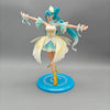 Hatsune Miku Swan Ballet PVC figure with blue hair and white costume on a blue base.