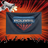 A dark banner featuring the Polaris logo with stars against a red and black background, set within a burst of light.