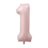 Pastel Pink & Blue Foil Number Balloon for Birthdays & Celebrations
