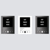 Three blank digital canvases for personalized song lyric posters, each showing the text Any Image Here and playback controls.