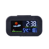 Compact Weather Station Clock with Color Display and Temperature & Humidity Monitor
