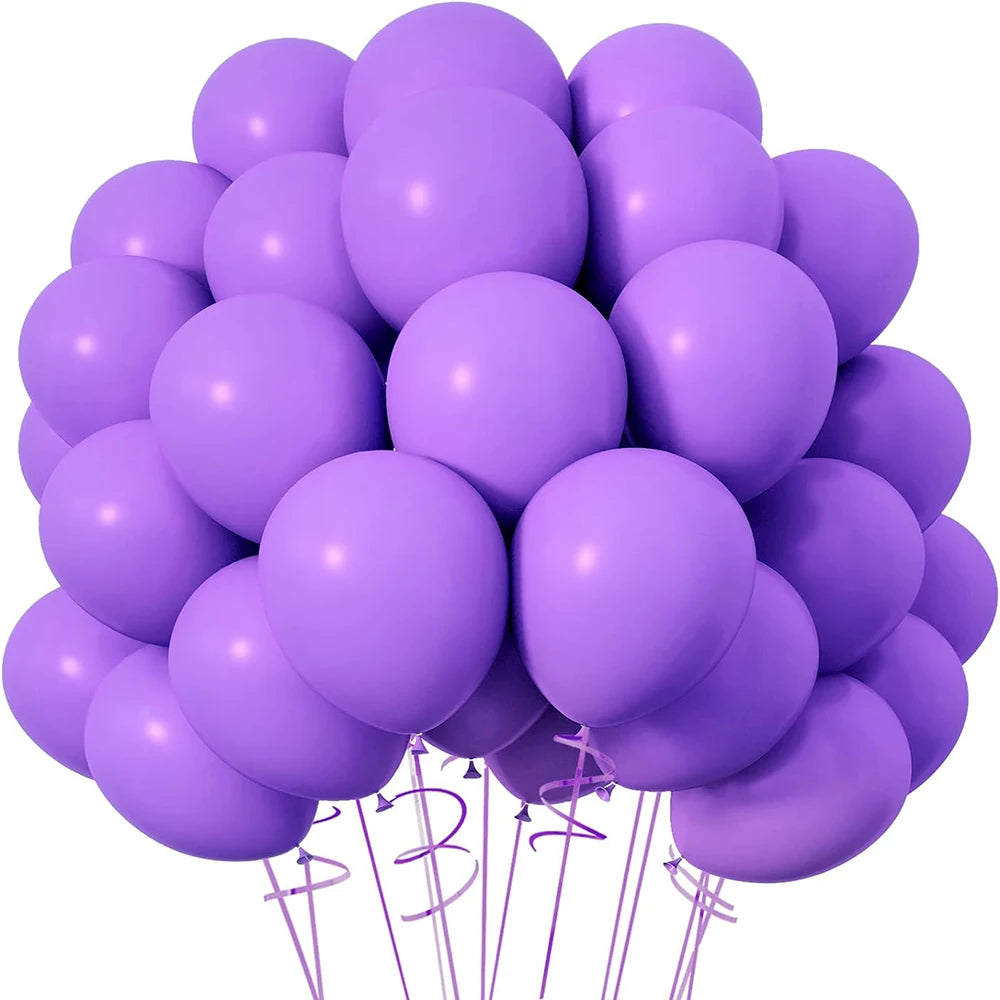 Retro Pastel Latex Balloons for Parties & Celebrations