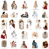 A collection of aesthetic faith stickers featuring various religious figures and symbols.