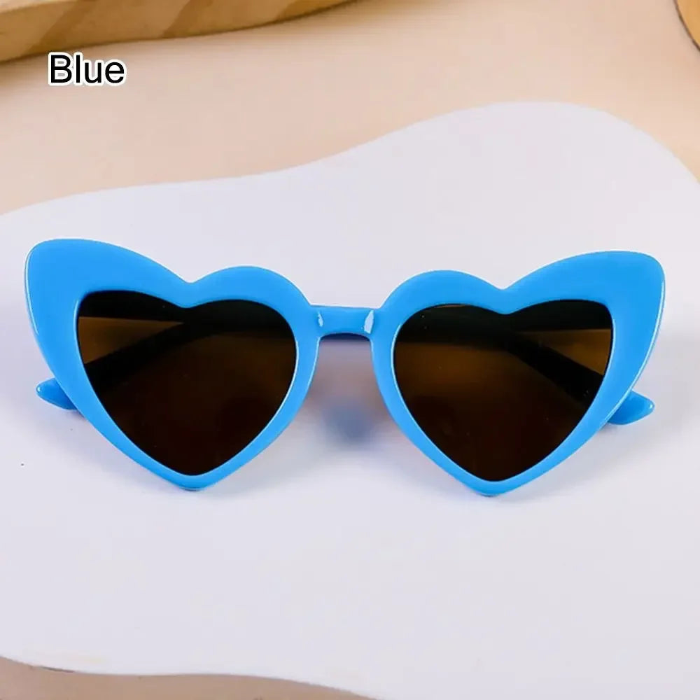 Kids Heart-Shaped Sunglasses with UV400 Protection