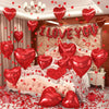 Romantic Foil Balloon and Rose Petal Set for Weddings & Anniversaries
