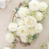 White Dahlia Artificial Flowers with Stems – 25-Piece Set for Wedding & Event Decor