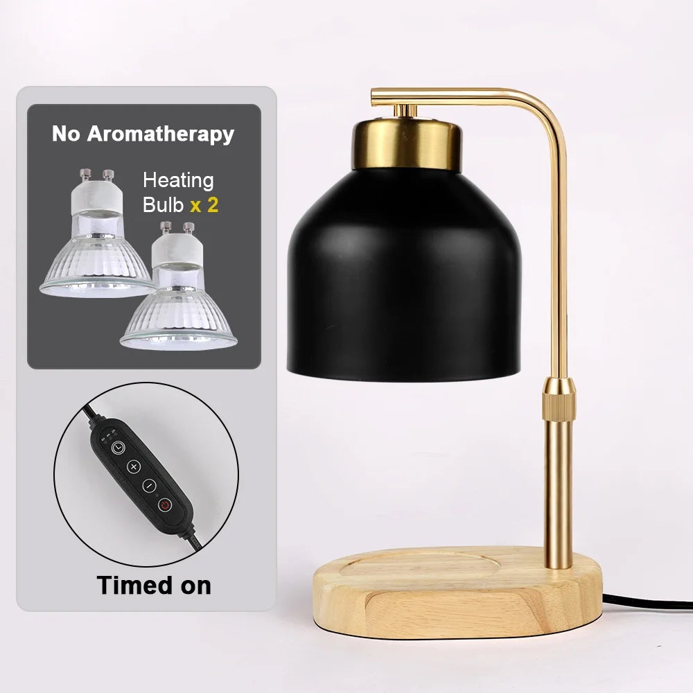 Adjustable Candle Warmer Lamp with Timer and Dimmer