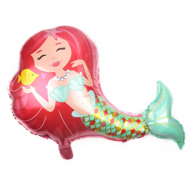 Purple Mermaid Birthday Party Supplies Kit for Girls