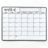 A monthly planner grid for tracking events and notes with days of the week columns.