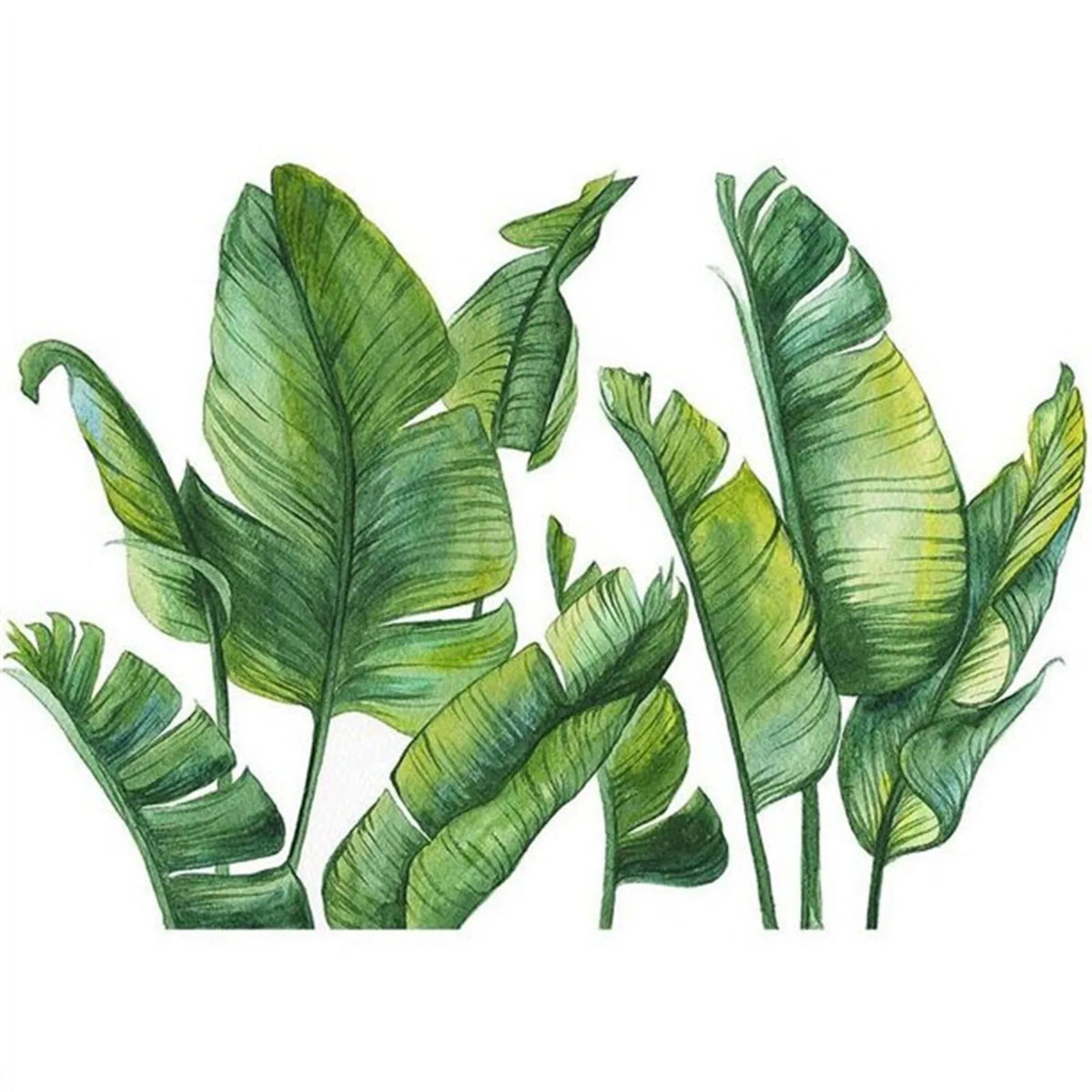 Fresh Green Plant Wall Sticker for Kids Room and Living Room Decor