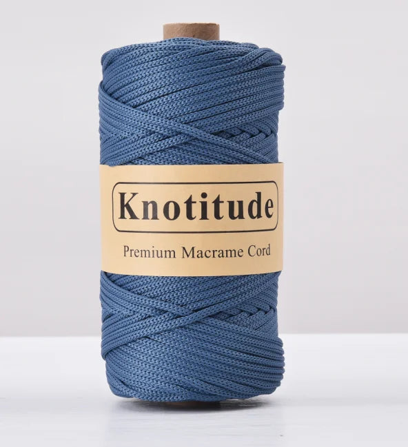 4mm Polyester Macrame Cord - 300g Spool for Knitting & DIY Crafts