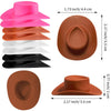 Un set de petits cadeaux pour une fête western cowgirl de différentes couleurs : rose, orange, blanc, noir et marron.