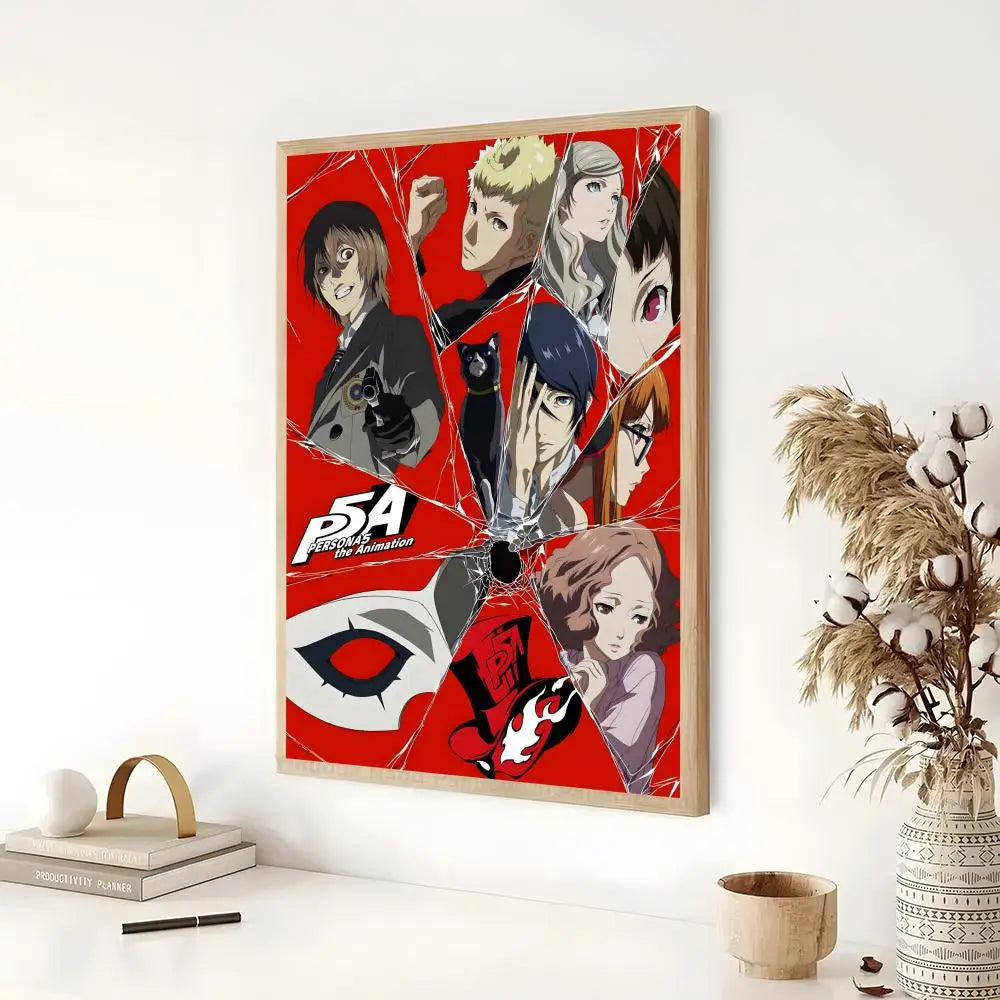 Persona 5 Classic Anime Poster - Self-Adhesive Wall Art