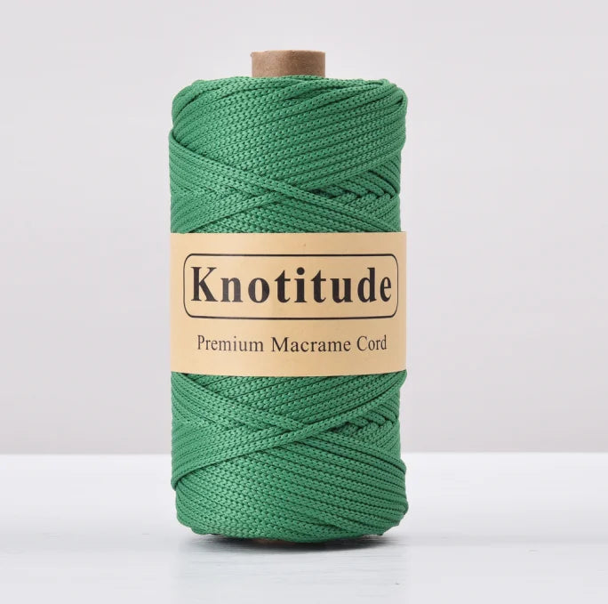 4mm Polyester Macrame Cord - 300g Spool for Knitting & DIY Crafts