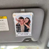 A clear photo clip featuring a couple smiling and the text You're my destination Drive safe.