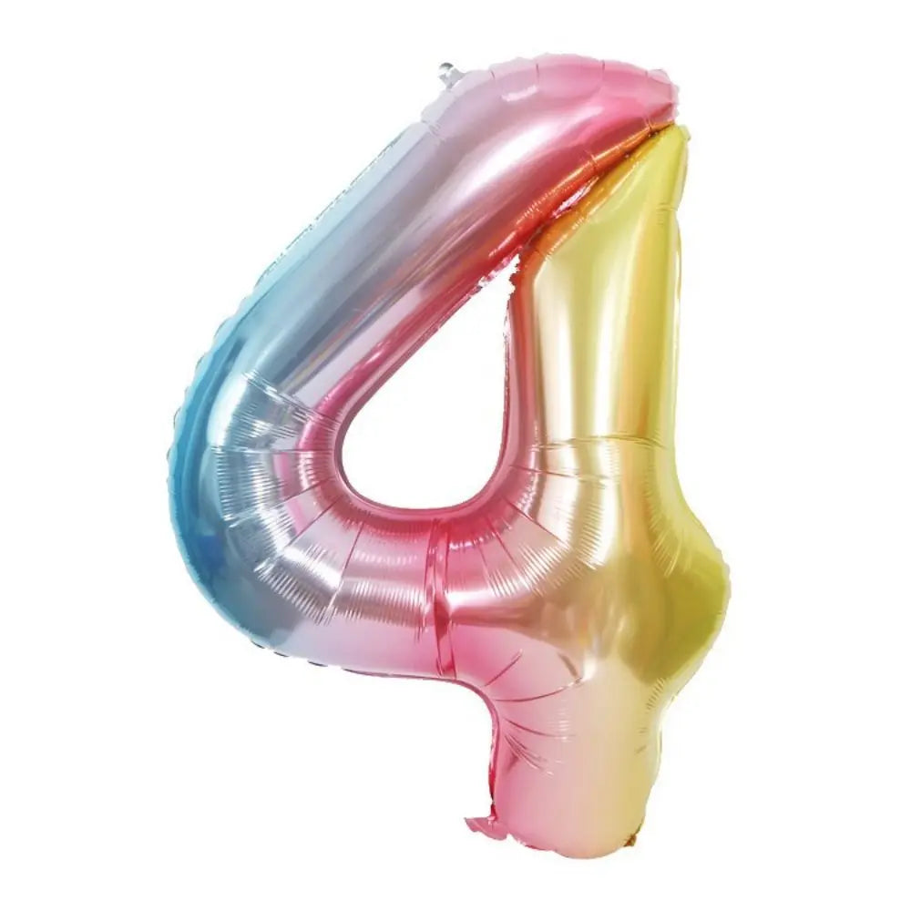 Large Red Number Foil Balloon for Birthday and Anniversary Decor