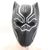 A realistic black and white animal mask with stylized facial features for Halloween costumes