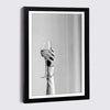 Elegant Wooden Picture Frame with Artistic Canvas Print