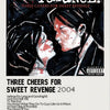 My Chemical Romance poster featuring a close-up of two figures with the title Three Cheers for Sweet Revenge 2004