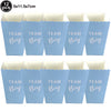 Twelve blue aluminum foil baby bottle balloons for baby shower decor