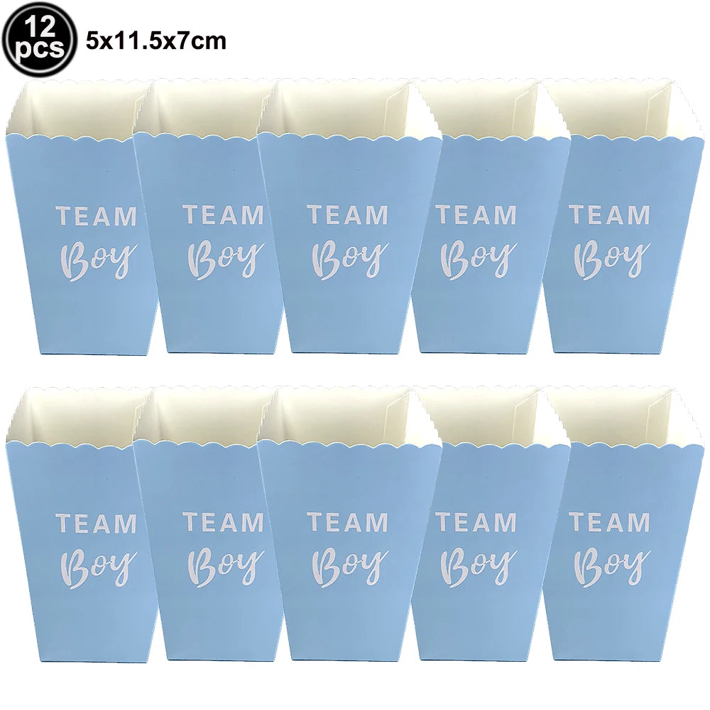 Twelve blue aluminum foil baby bottle balloons for baby shower decor
