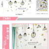 Decorative light fixtures and wall stickers for interior design