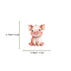 A watercolor illustration of a pink pig face sticker.