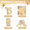 Gold crown number 15 bottle opener gift box for party favors