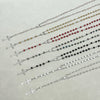 Faceted Crystal Rosary Necklace with Crucifix Pendant