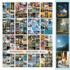 A collection of inspirational stickers and quotes on deco paper sheets for a vision board book