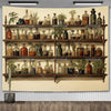 Enchanted Library Staircase Tapestry Wall Hanging