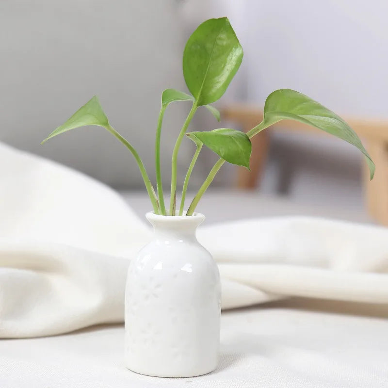 Handcrafted Ceramic Mini Vase for Desk & Tabletop Decor