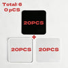 Six personalized fridge magnets, two sets of twenty pieces each, displayed on a white background.