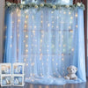 Elegant Tulle Backdrop Set with USB String Lights for Weddings & Parties