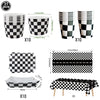 Race Car Birthday Party Balloon Decoration Set with Traffic Lights, Cones & Checkered Flags