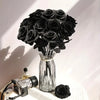 Artificial Black Roses with Long Stems for Gothic Home Decor