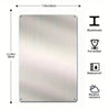 A rectangular aluminum sign with pre-drilled holes, waterproof and weather resistant.
