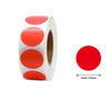 Roll of heart-shaped red and white seal stickers for crafting and packaging