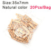 Colorful Natural Wooden Clips for Crafts, Photos, and DIY Projects