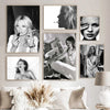 Elegant Wooden Picture Frame with Artistic Canvas Print