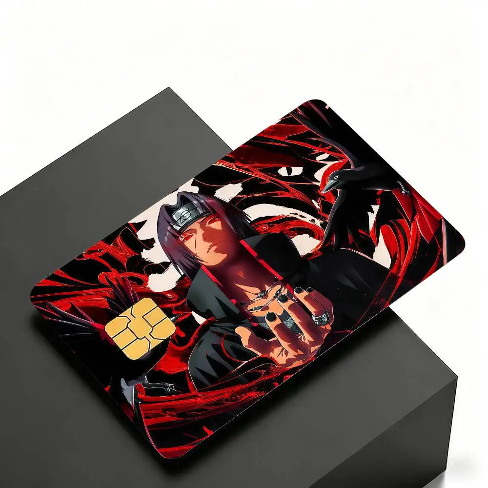 Anime Itachi Uchiha Card Skin Stickers (Set of 4)