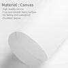 Roll of white canvas material showing a fine, smooth fabric texture.