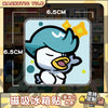 A cute, stylized white Pokémon character with blue hair and yellow accents, displayed on a square tile.