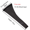 Black stretchy hair net cap with a 70cm length and 48cm circumference for dreadlocks